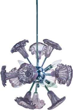 Yuri Purple 6-Light Art Glass Hanging Fixture