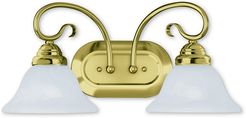 Livex Coronado 2-Light Polished Brass Bath-Light