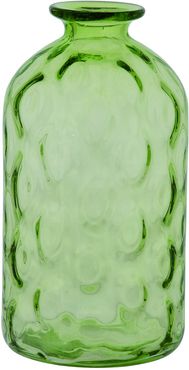 Transpac Glass Large Green Spring Bubble Vase