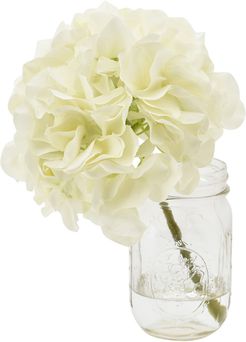 Creative Displays Hydrangeas Over Water in Mason Jar