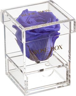 Rose Box NYC Single Spring Purple Rose Jewelry Box