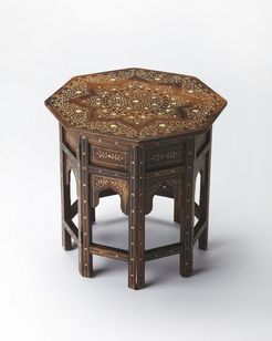 Butler Rashmi Wood & Bone Inlay Accent Table