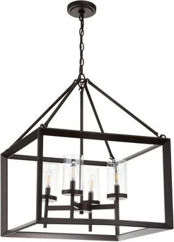 Jonathan Y Designs 4-Light Anna Bronze Pendant