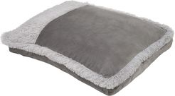 Details Blocked Velvet Fur Pillow Pet Dog Bed Mattress