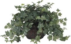 Nearly Natural Puff Ivy with Vase Silk Plant