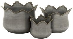 Set of Three Metal Planters