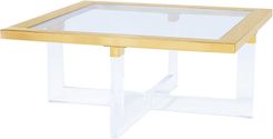 Pasargad Home Vicenza Collection Lucite Coffeetable