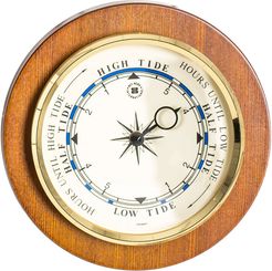 Bey-Berk Tide Clock on 9" Cherry Wood
