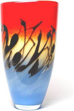 Murano European Art Glass Odyssey Round Vase