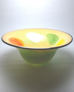Murano European Art Glass Intermezzo Round Bowl