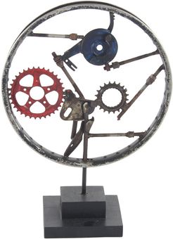 UMA Industrial Distressed Clockworks Gear Sculpture