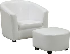 Monarch 2pc Juvenile Chair & Ottoman Set