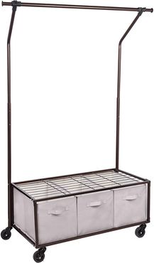 Honey-Can-Do Garment Rack With Bins