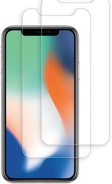 Tech Elements 2-Pack of Tempered Glass Screen Protectors for iPhone X/XS