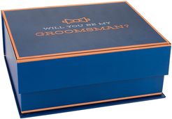 Kate Aspen Navy & Copper Will You Be My Groomsman Kit Gift Box