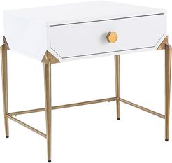 TOV Bajo White Lacquer Side Table