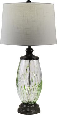 Vale Painted Crystal Table Lamp