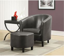 Monarch 2pc Accent Chair & Ottoman Set