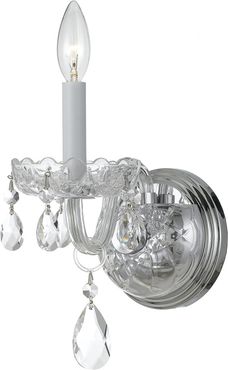 Crystorama Traditional Crystal 1-Light Spectra Sconce