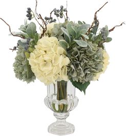 Hydrangea & Lambs Ear In Vase