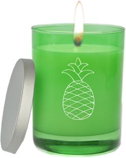 Gem Collection Emerald Soy Wax Hand Poured Glass Vessel Candle Pineapple