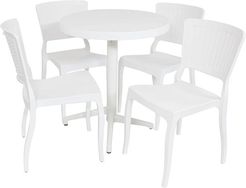 Sunnydaze All-Weather Hewitt 5-Piece Indoor/Outdoor Table and Chairs