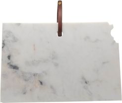 BIDKhome Large Polished Marble Kansas Cutting Board