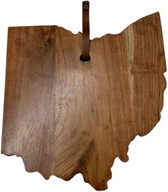 BIDKhome Acacia Wood Ohio Cutting Board