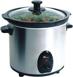Narita Electric Stainless Steel 3.5qt Slow Cooker
