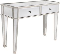 Powell Lara Mirrored Console with inSilverin Wood