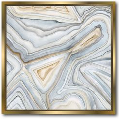Courtside Market Wall Decor Agate Abstract I Gallery Framed Stretched Canvas Wall Art