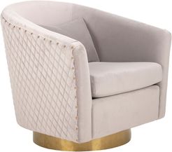 Safavieh Couture Clara Quilted Swivel Tub Chair