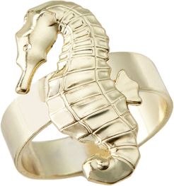 Kate Aspen Gold Seahorse Napkin Ring (Set of 4)
