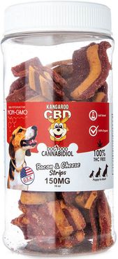 Kangaroo CBD Pet Treat 150MG Bacon & Cheese Strips