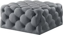 Inspired Home Mauricio Linen Cocktail Ottoman