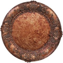 Jay Import Copper Embossed Charger Plate