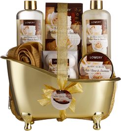 Lovery Home Spa Gift Basket, Luxury 13pc Bath & Body Set