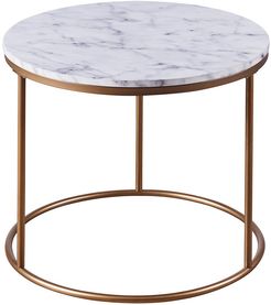 Versanora Marmo Round Side Table With Faux Marble