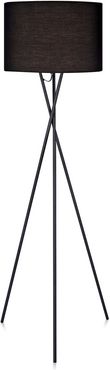 Versanora Cara Tripod Floor Lamp With Black Shade