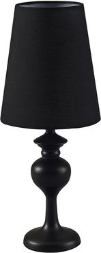 Versanora Colton Metaltable Lamp With Black Fabric Shade