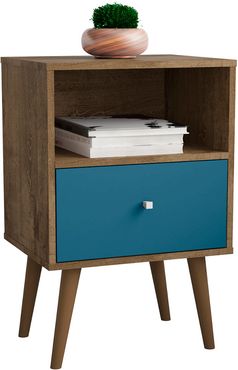 Manhattan Comfort Liberty Mid Century Modern Nightstand