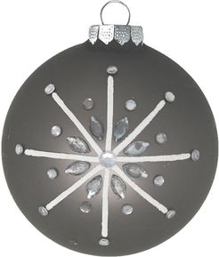 Kat & Annie Super Satin Round with Gemmed Star Ornament