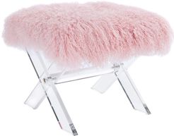 Safavieh Couture Coraline Sheepskin Ottoman