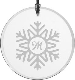 Susquehanna Glass Classic Snowflake Monogram Ornament