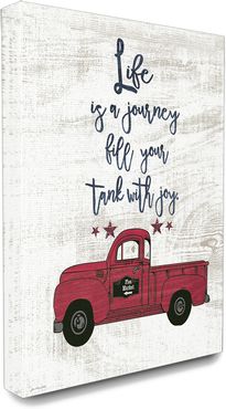 Stupell Industries Fill Your Tank With Joy Vintage Truck Illustration