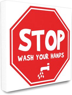 Stupell Wash Your Hands Stop Sign