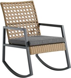 Hewson Modern Patio Rattan Rocking Chair