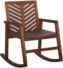 Hewson Outdoor Patio Acacia Wood Rocking Chair