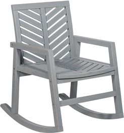 Hewson Outdoor Patio Acacia Wood Rocking Chair