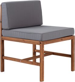 Modular Outdoor Acacia Armless Chair